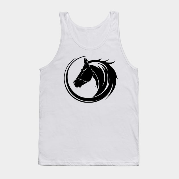 HORSE SILHOUETTE Tank Top by sherifarts